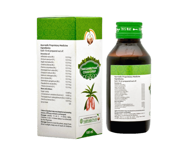 SWASAMRUTHAM SWASAMRUTHAM COUGH SYRUP 100ml
